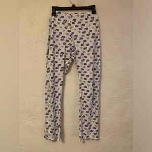 ROLLER RABBIT PAJAMA PANTS SZ LARGE MOBY WHALE BLUE PIMA COTTON EUC